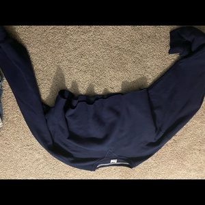 navy crop sweatshirts